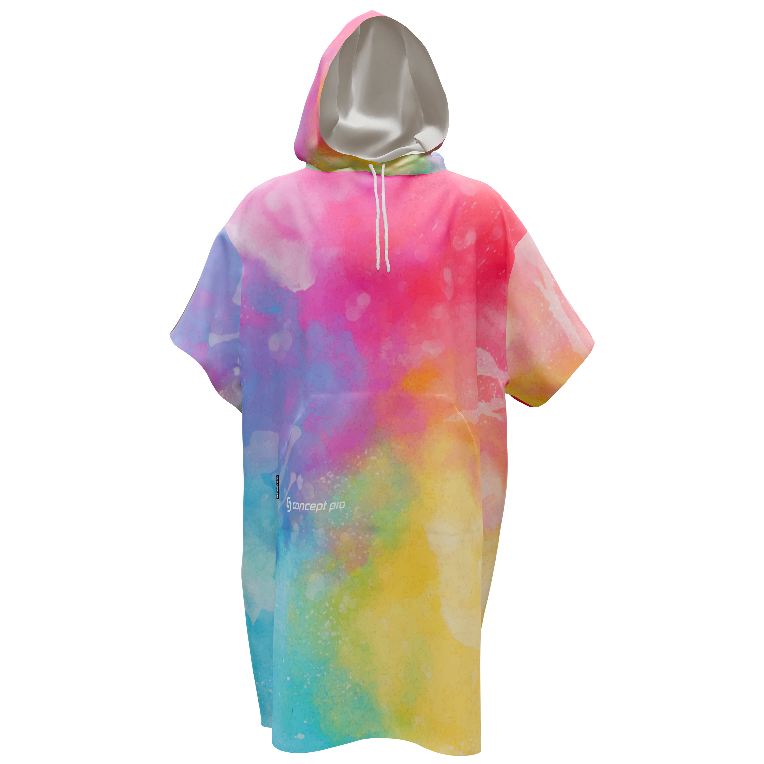 Poncho z napisem