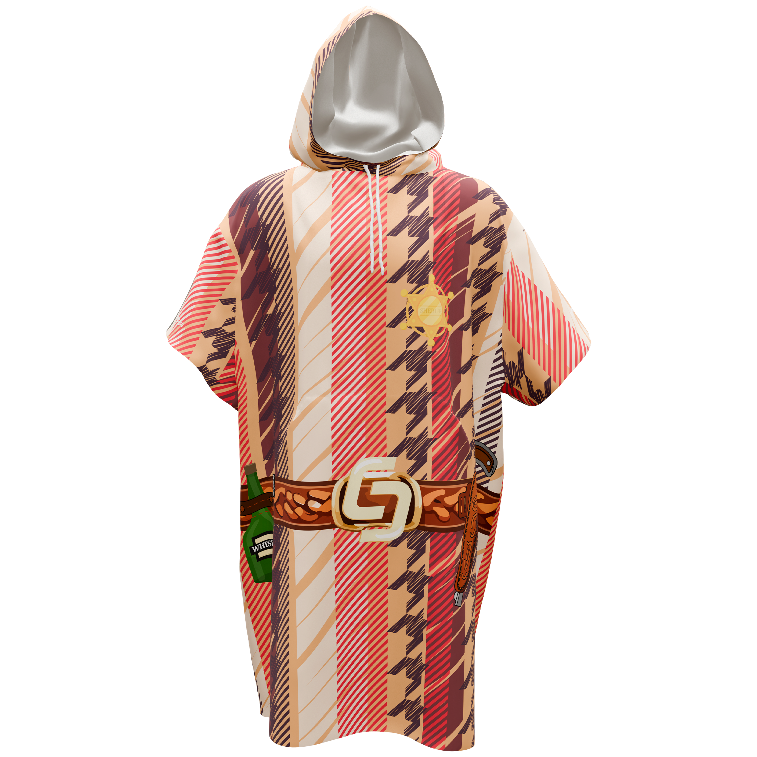 Poncho z napisem