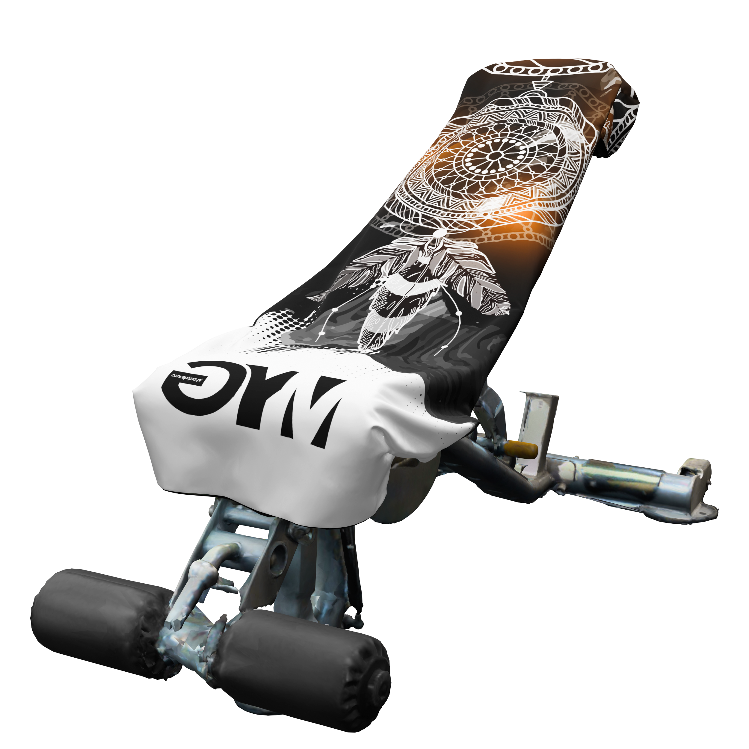 Ręcznik treningowy na ławkę z mikrofibry