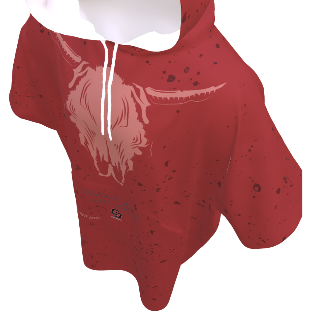 Poncho z napisem