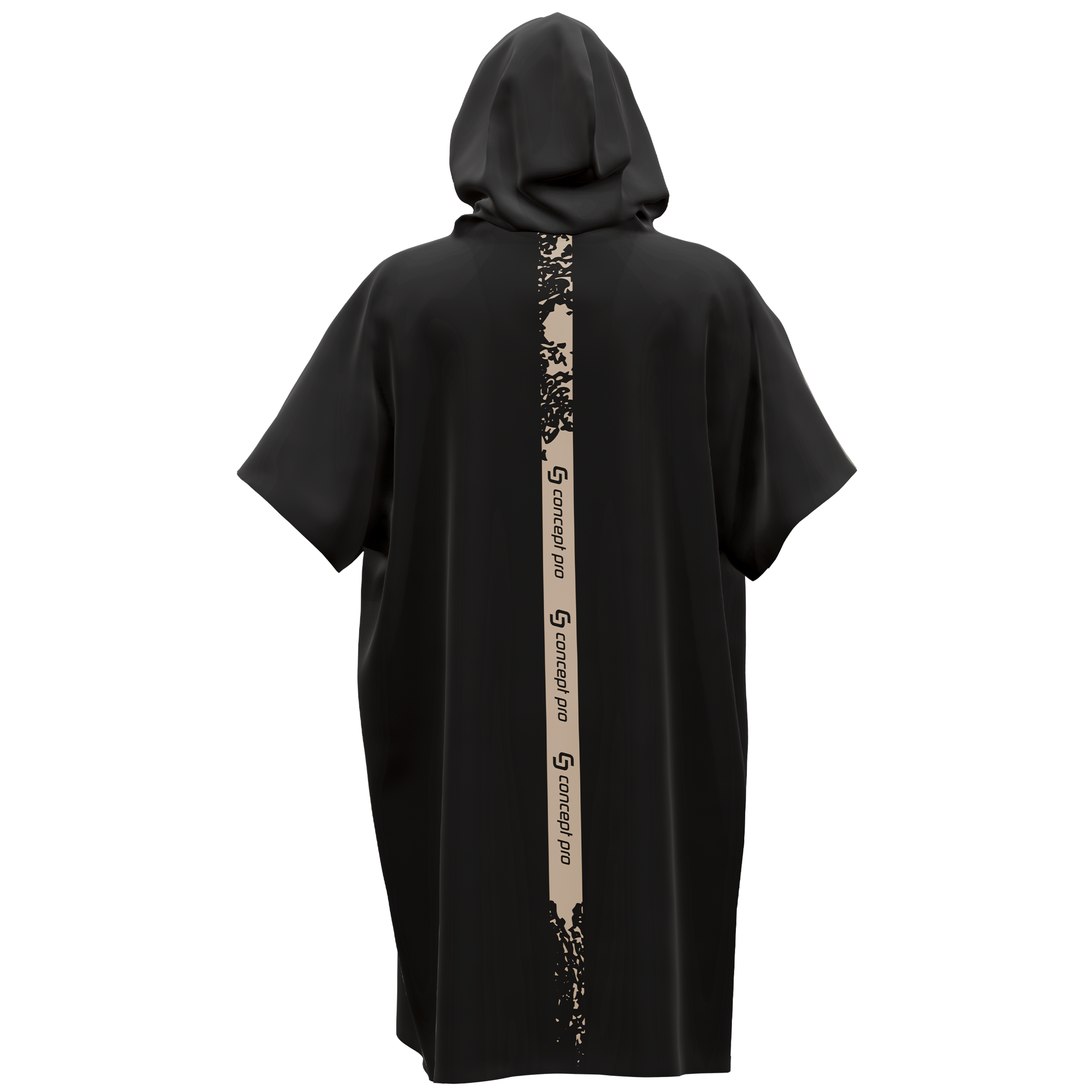 Poncho mit Aufschrift